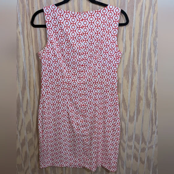 Geometric Patterned Mod Sheath Dress Size 10 - Picture 2 of 6